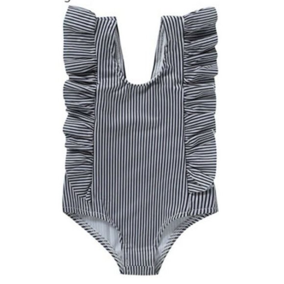 Younger Tree Infant Baby Swimsuit Black and White - Picture 1 of 6